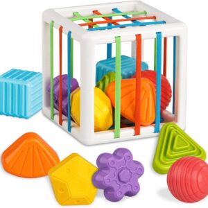 Montessori Sensory Cube Toy for Toddlers